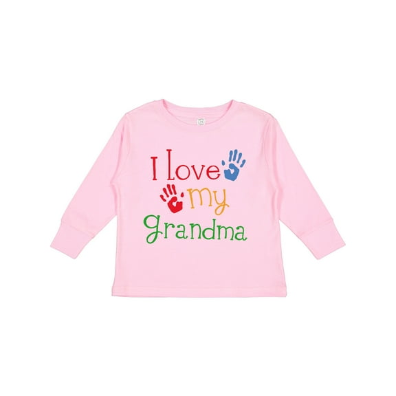 Inktastic I Love My Grandma Boys or Girls Long Sleeve Toddler T-Shirt