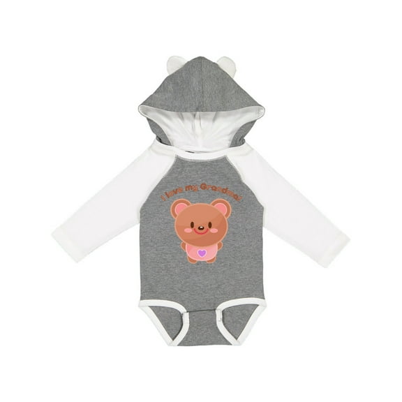 Inktastic I Love My Grandma Cute Baby Bear Boys or Girls Long Sleeve Baby Bodysuit