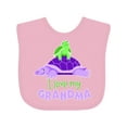 thumbnail image 1 of Inktastic I Love My Grandma Cute Turtle Family Boys or Girls Baby Bib, 1 of 4