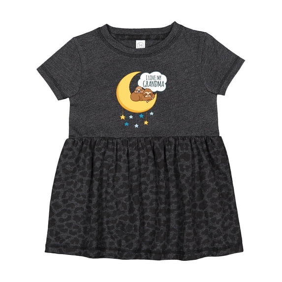 Inktastic I Love My Grandma Girls Baby Dress