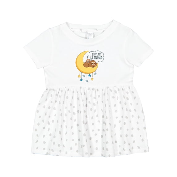 Inktastic I Love My Grandma Girls Baby Dress