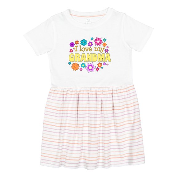 Inktastic I Love My Grandma Girls Toddler Dress