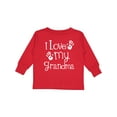 thumbnail image 1 of Inktastic I Love My Grandma Grandchild Gift Boys or Girls Long Sleeve Toddler T-Shirt, 1 of 5