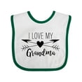 thumbnail image 1 of Inktastic I Love My Grandma Heart and Arrows Boys or Girls Baby Bib, 1 of 4
