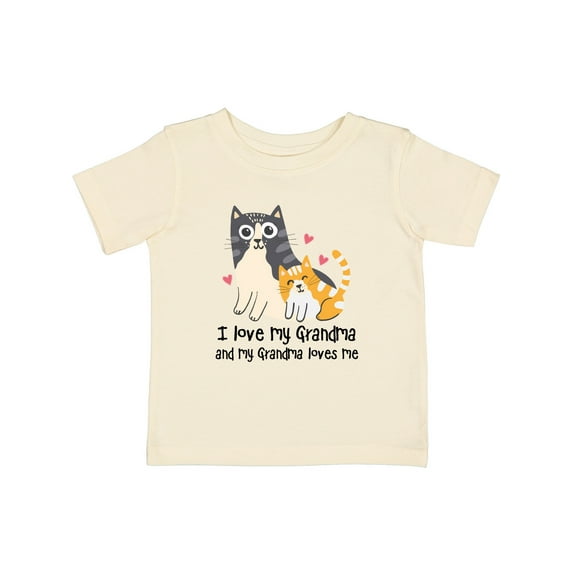 Inktastic I Love My Grandma Loves Me Cat Boys or Girls Baby T-Shirt