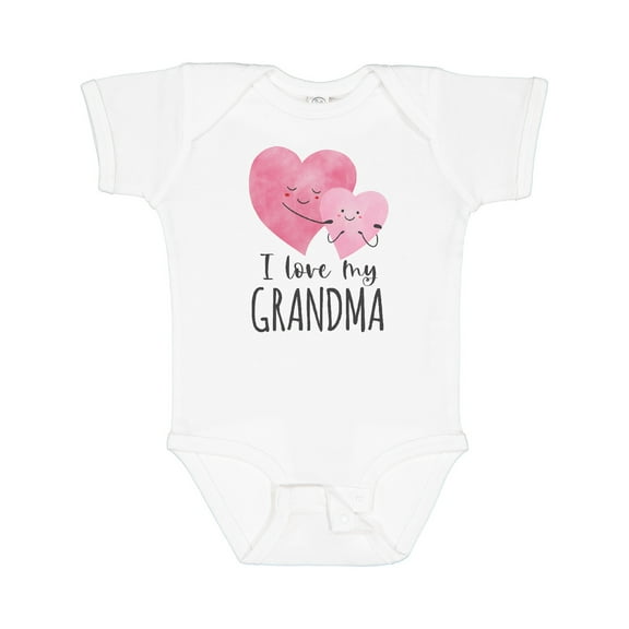 Inktastic I Love My Grandma Two Hugging Hearts Boys or Girls Baby Bodysuit