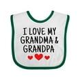 thumbnail image 1 of Inktastic I Love My Grandma and Grandpa Boys or Girls Baby Bib, 1 of 4