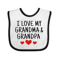 Inktastic I Love My Grandma and Grandpa Boys or Girls Baby Bib