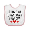 thumbnail image 1 of Inktastic I Love My Grandma and Grandpa Boys or Girls Baby Bib, 1 of 4