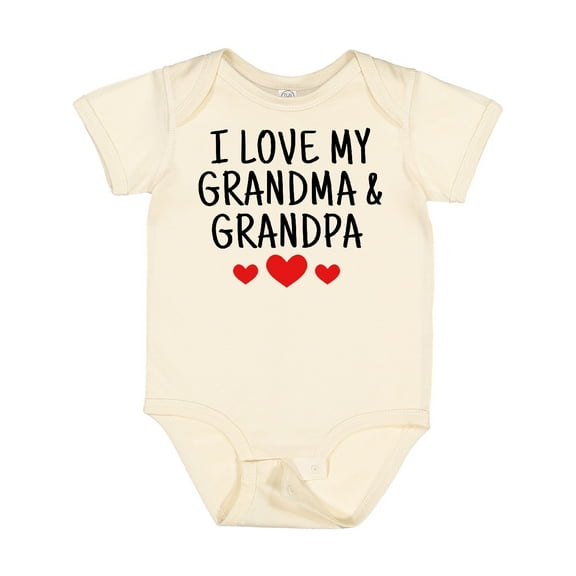 Inktastic I Love My Grandma and Grandpa Boys or Girls Baby Bodysuit