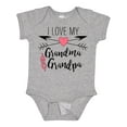 thumbnail image 1 of Inktastic I Love My Grandma and Grandpa Heart and Arrows Boys or Girls Baby Bodysuit, 1 of 5
