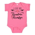 thumbnail image 1 of Inktastic I Love My Grandma and Grandpa Heart and Arrows Boys or Girls Baby Bodysuit, 1 of 5