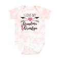 thumbnail image 1 of Inktastic I Love My Grandma and Grandpa Heart and Arrows Boys or Girls Baby Bodysuit, 1 of 5