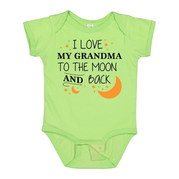 Inktastic I Love My Grandma to the Moon and Back Boys or Girls Baby Bodysuit
