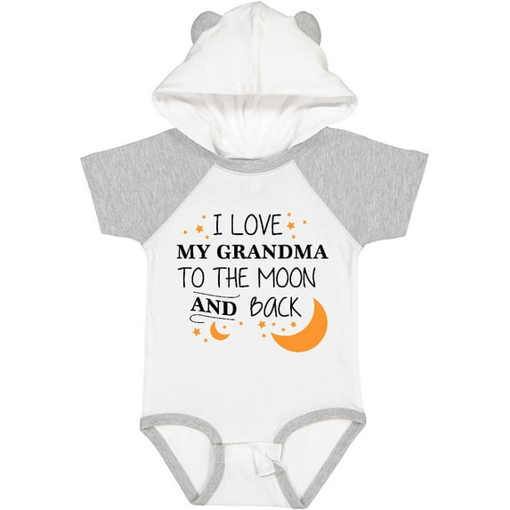 Inktastic I Love My Grandma to the Moon and Back Boys or Girls Baby Bodysuit