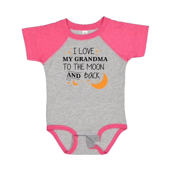 Inktastic I Love My Grandma to the Moon and Back Boys or Girls Baby Bodysuit