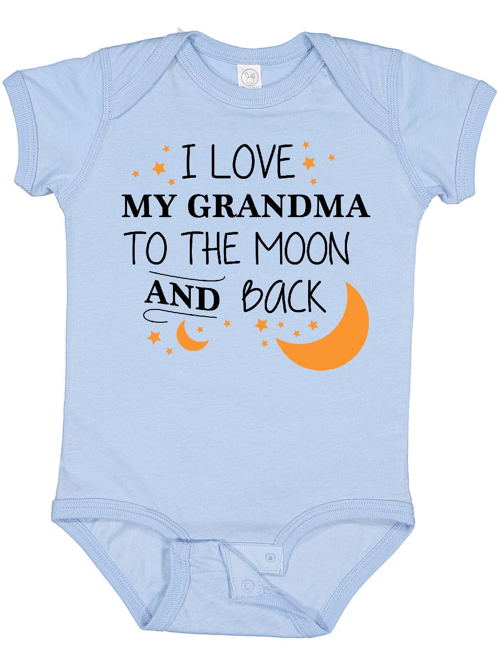 Inktastic I Love My Grandma to the Moon and Back Boys or Girls Baby Bodysuit