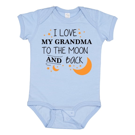 Inktastic I Love My Grandma to the Moon and Back Boys or Girls Baby Bodysuit