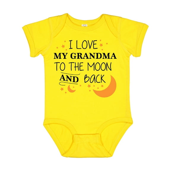 Inktastic I Love My Grandma to the Moon and Back Boys or Girls Baby Bodysuit