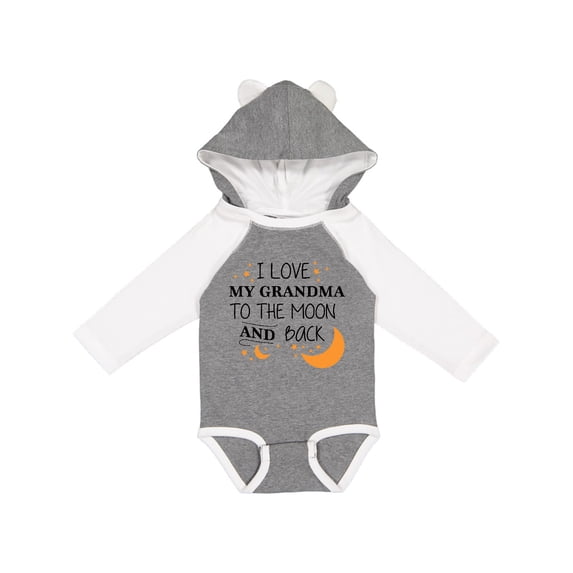 Inktastic I Love My Grandma to the Moon and Back Boys or Girls Long Sleeve Baby Bodysuit