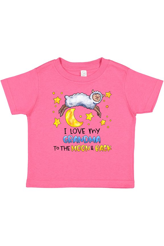 I Love My Grandma to the Moon and Back Cute Sheep Boys or Girls Baby T-Shirt