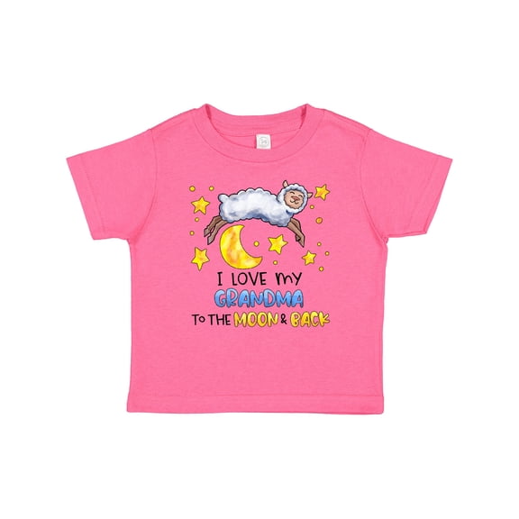 Inktastic I Love My Grandma to the Moon and Back Cute Sheep Boys or Girls Baby T-Shirt