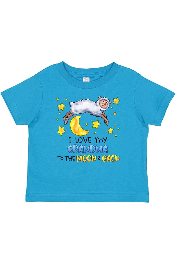 I Love My Grandma to the Moon and Back Cute Sheep Boys or Girls Baby T-Shirt