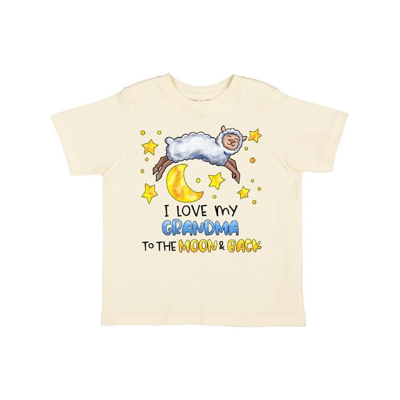 Inktastic I Love My Grandma to the Moon and Back Cute Sheep Boys or Girls Toddler T-Shirt