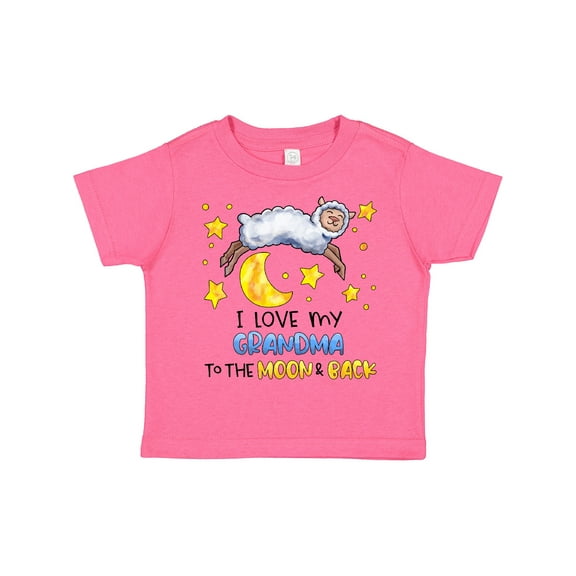 Inktastic I Love My Grandma to the Moon and Back Cute Sheep Boys or Girls Toddler T-Shirt