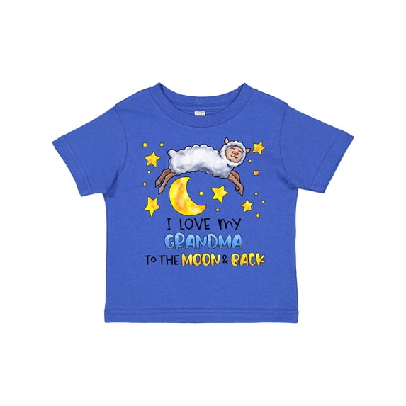 Inktastic I Love My Grandma to the Moon and Back Cute Sheep Boys or Girls Toddler T-Shirt