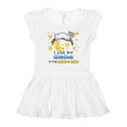 thumbnail image 1 of Inktastic I Love My Grandma to the Moon and Back Cute Sheep Girls Toddler Dress, 1 of 5
