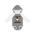 thumbnail image 1 of Inktastic I Love My Grandma with Cute Penguin and Hearts Girls Long Sleeve Baby Bodysuit, 1 of 5