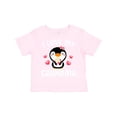 thumbnail image 1 of Inktastic I Love My Grandma with Cute Penguin and Hearts Girls Toddler T-Shirt, 1 of 5