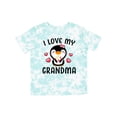 thumbnail image 1 of Inktastic I Love My Grandma with Cute Penguin and Hearts Girls Toddler T-Shirt, 1 of 5