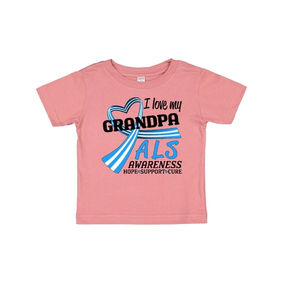 Inktastic I Love My Grandpa ALS Awareness Support, Care, Cure Boys or Girls Baby T-Shirt