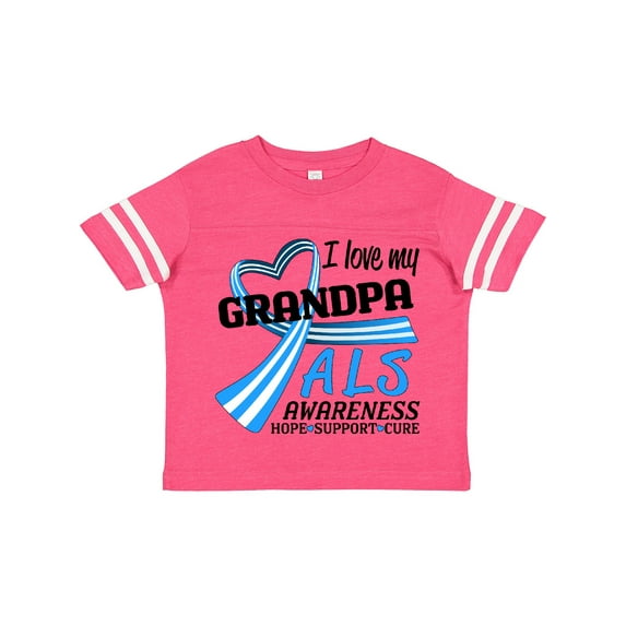 Inktastic I Love My Grandpa ALS Awareness Support, Care, Cure Boys or Girls Toddler T-Shirt