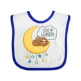 thumbnail image 1 of Inktastic I Love My Grandpa Boys or Girls Baby Bib, 1 of 4