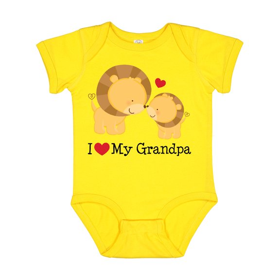 Inktastic I Love My Grandpa Boys or Girls Baby Bodysuit