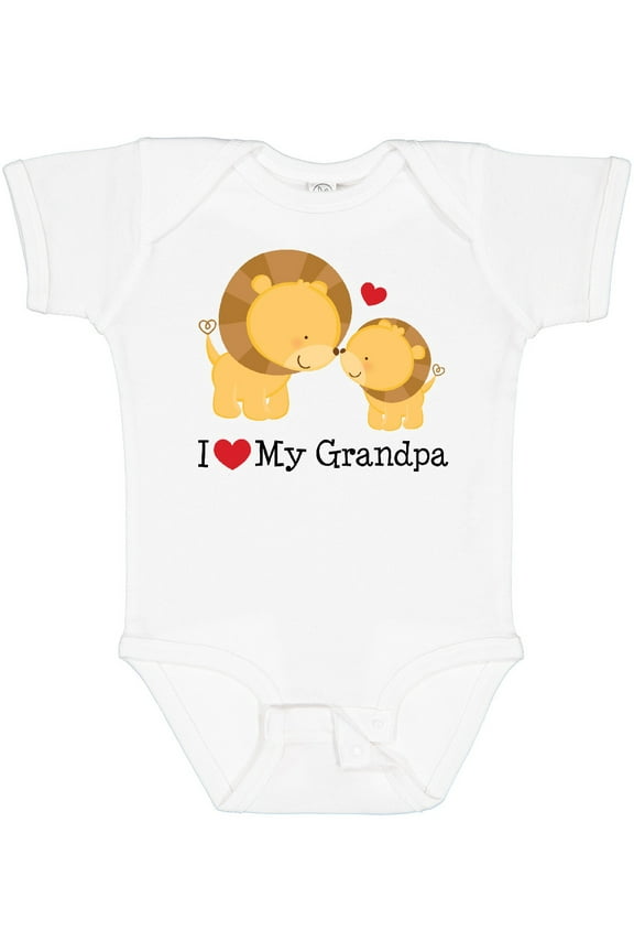 I Love My Grandpa Boys or Girls Baby Bodysuit