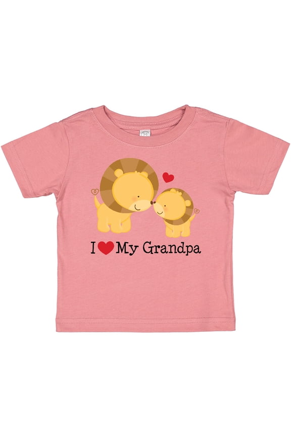 I Love My Grandpa Boys or Girls Baby T-Shirt