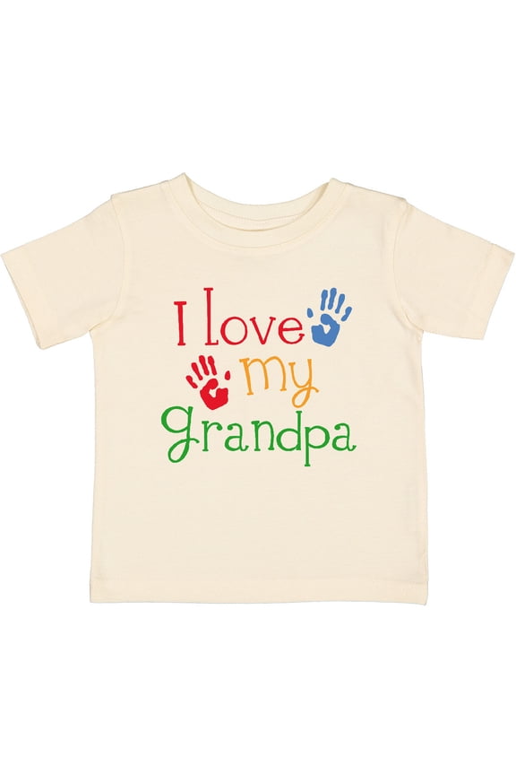 I Love My Grandpa Boys or Girls Baby T-Shirt