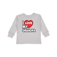 thumbnail image 1 of Inktastic I Love My Grandpa Boys or Girls Long Sleeve Toddler T-Shirt, 1 of 5