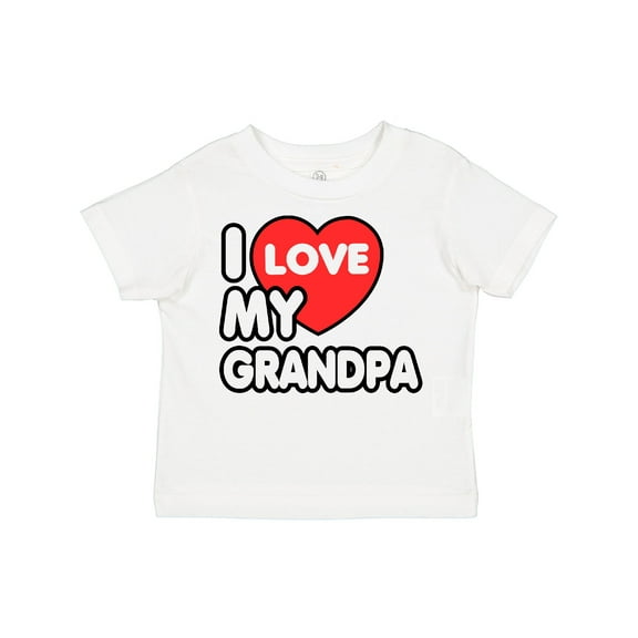 Inktastic I Love My Grandpa Boys or Girls Toddler T-Shirt