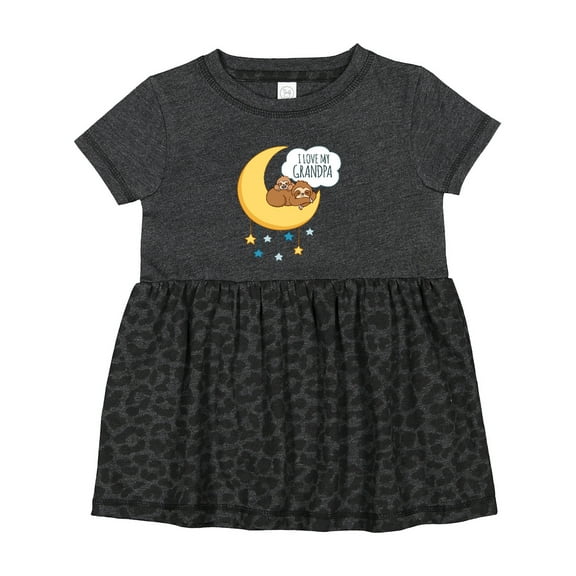 Inktastic I Love My Grandpa Girls Baby Dress