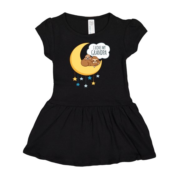 Inktastic I Love My Grandpa Girls Baby Dress