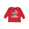 thumbnail image 1 of Inktastic I Love My Grandpa Military Grandson Boys or Girls Long Sleeve Toddler T-Shirt, 1 of 5