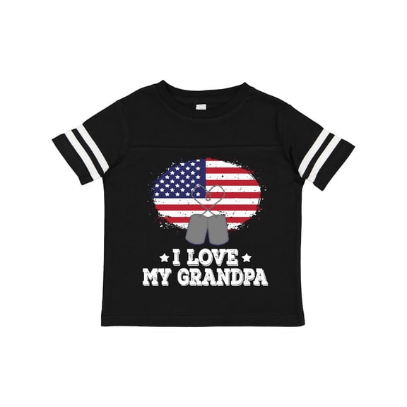 Inktastic I Love My Grandpa Military Grandson Boys or Girls Toddler T-Shirt