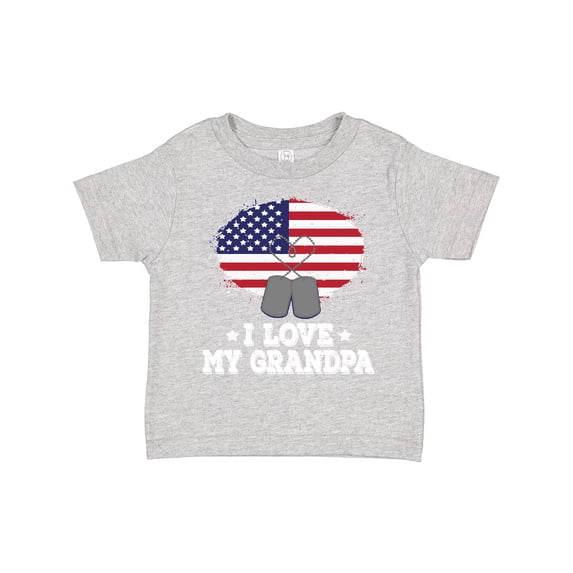 Inktastic I Love My Grandpa Military Grandson Boys or Girls Toddler T-Shirt