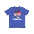 thumbnail image 1 of Inktastic I Love My Grandpa Military Grandson Youth T-Shirt, 1 of 5