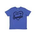thumbnail image 1 of Inktastic I Love My Grandpa in Black Chalk Heart Youth T-Shirt, 1 of 5